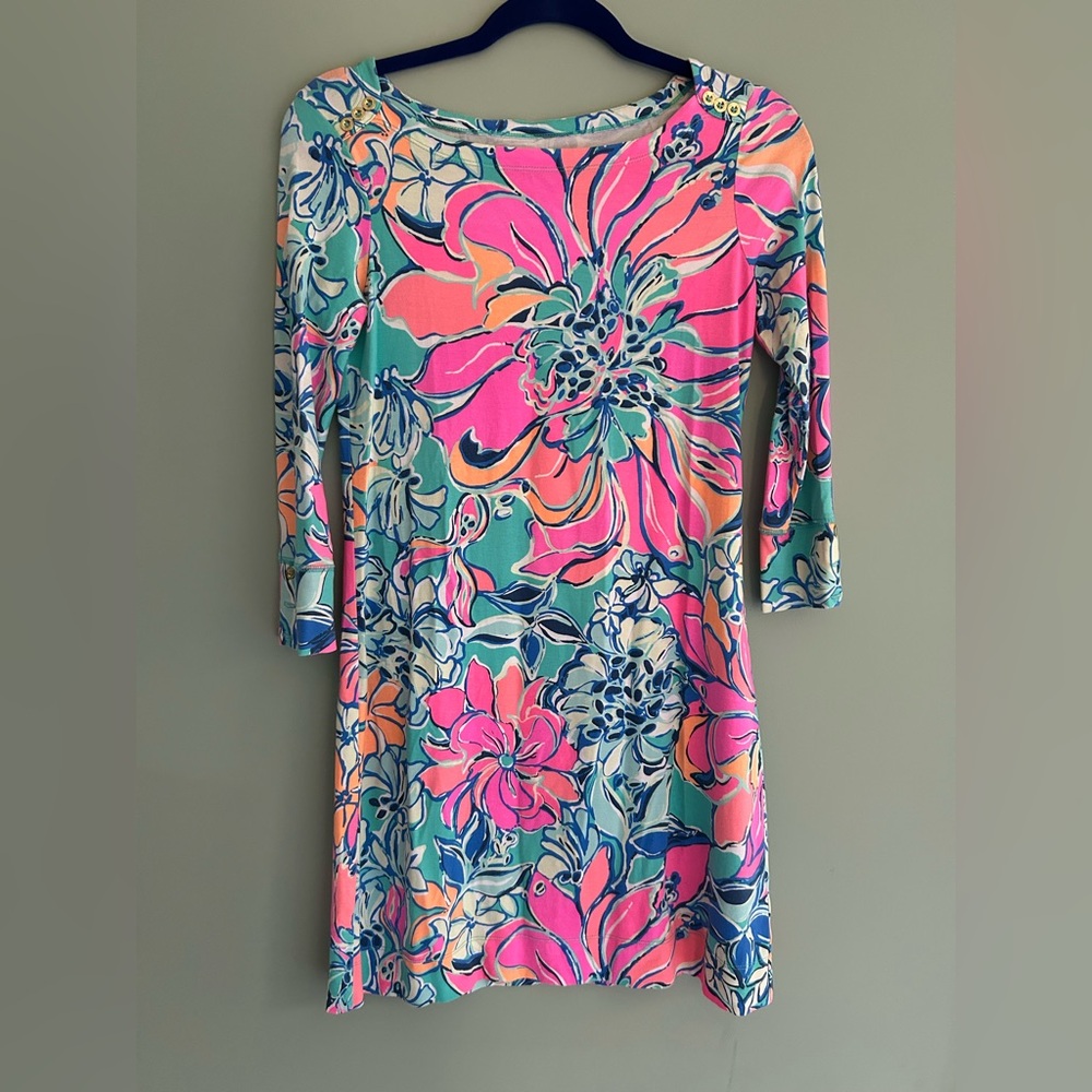 Lilly Pulitzer Floral Long Sleeve Dress